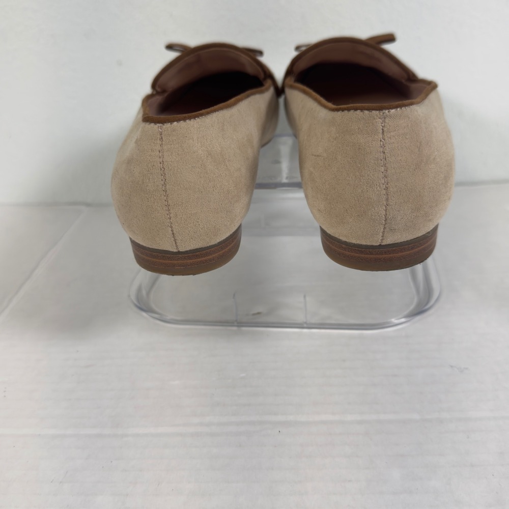 Bandolino Loafers Women 7M Beige Brown Bow Accent Flat Shoes Prep Academia - Picture 8 of 8